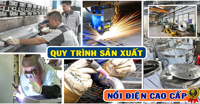 Quy trình sản xuất nồi điện cao cấp