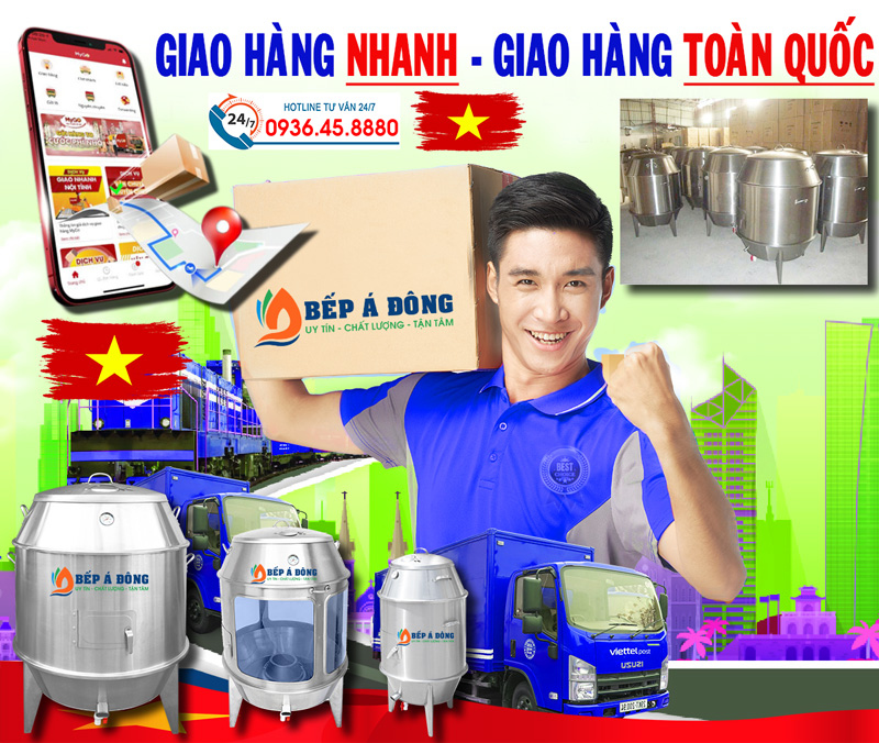 giao hàng lò quay vịt