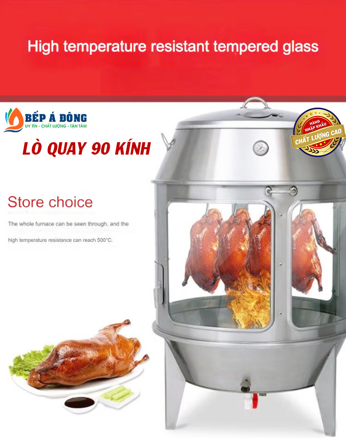 lò quay vịt cửa kính, đường kính 90cm -01